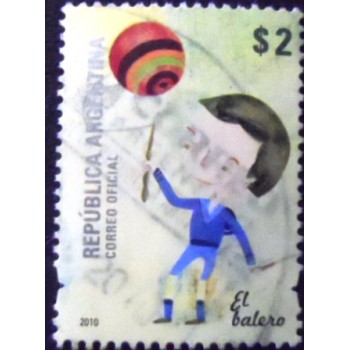 Selo postal da Argentina de 2010 The Cup and the Ball Game