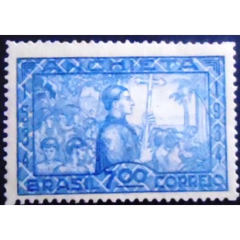 Selo postal do Brasil de 1934 José de Anchieta 700  M