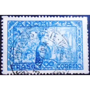 Selo postal do Brasil de 1934 José de Anchieta 700 U