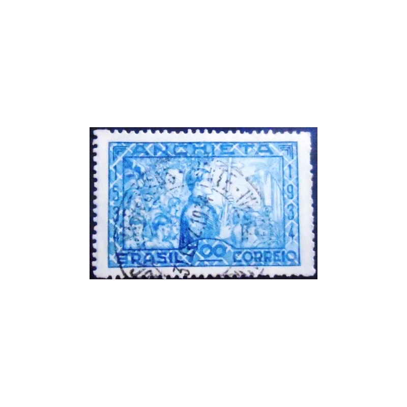 Selo postal do Brasil de 1934 José de Anchieta 700 U