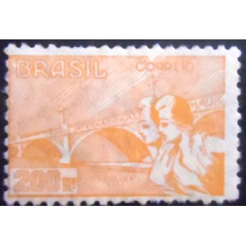 Selo postal do Brasil de 1935 Gabriel Terra 200