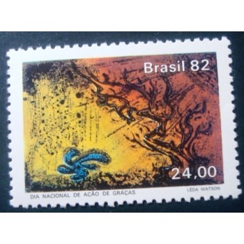 Selo postal do Brasil de 1982 Ação de Graças