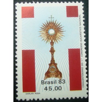Selo postal do Brasil de 1983 Congresso Eucarístico M
