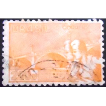 Selo postal do Brasil de 1935 Gabriel Terra 200 U