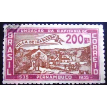 Selo postal do Brasil de 1935 Vila de Igarassu