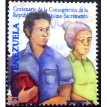Série postal da Venezuela de 1999 Man Elderly Woman U