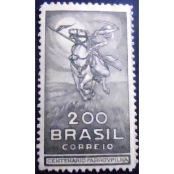 Selo postal do Brasil de 1935 Revolução de Farrapos 200