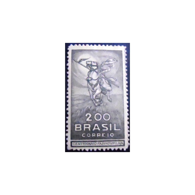 Selo postal do Brasil de 1935 Revolução de Farrapos 200