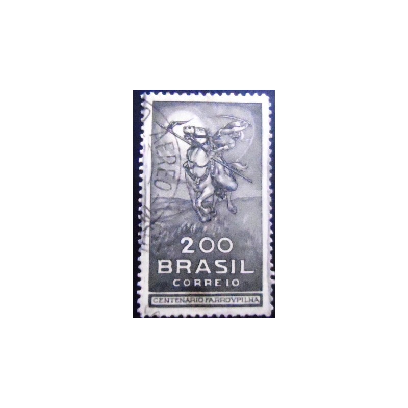 Selo postal do Brasil de 1935 Farrapos 200 U