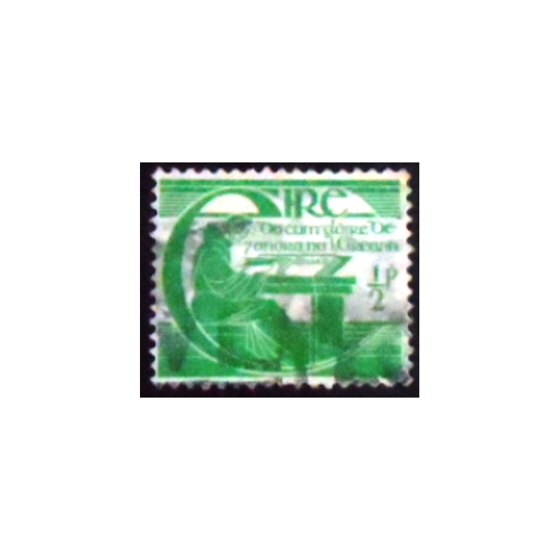 Imagem similar à do selo postal da Irlanda de 1944 Michael O'Clery ½