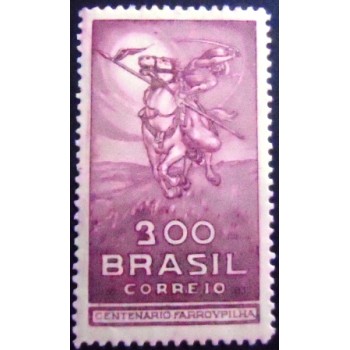 Selo postal do Brasil de 1935 Revolução de Farrapos 300