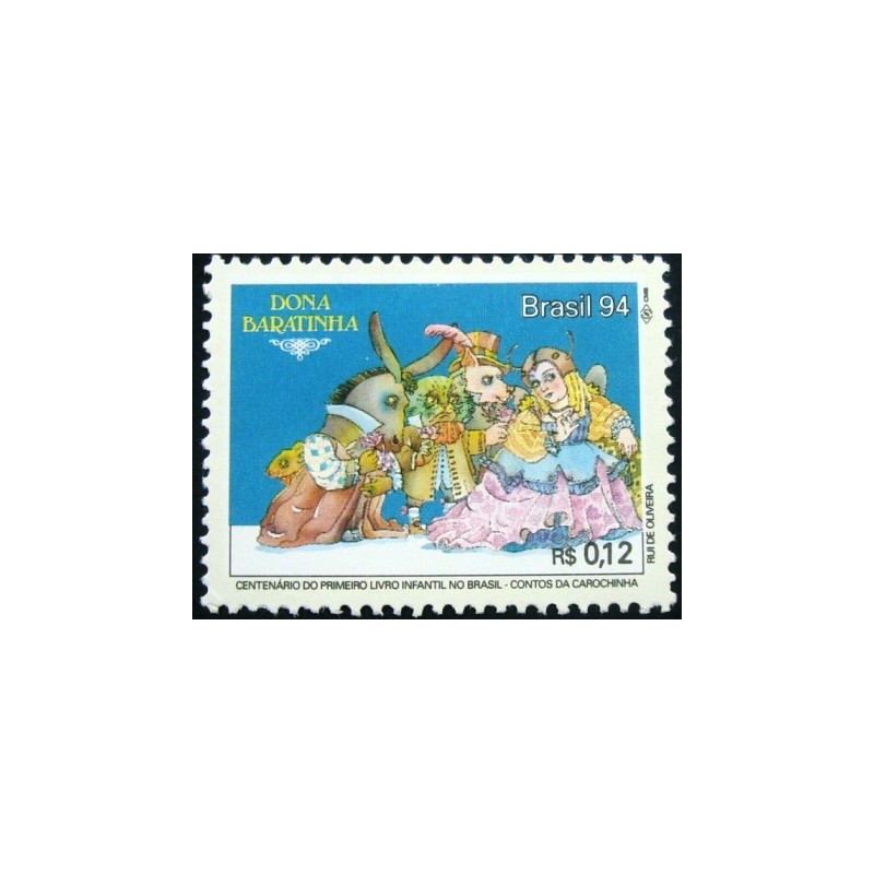 Selo postal do Brasil de 1994 Dona Baratinha