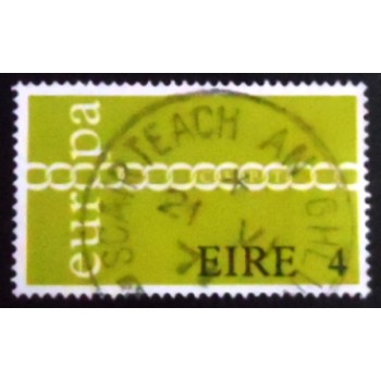 Selo postal da Irlanda de 1971 Europa CEPT Chains