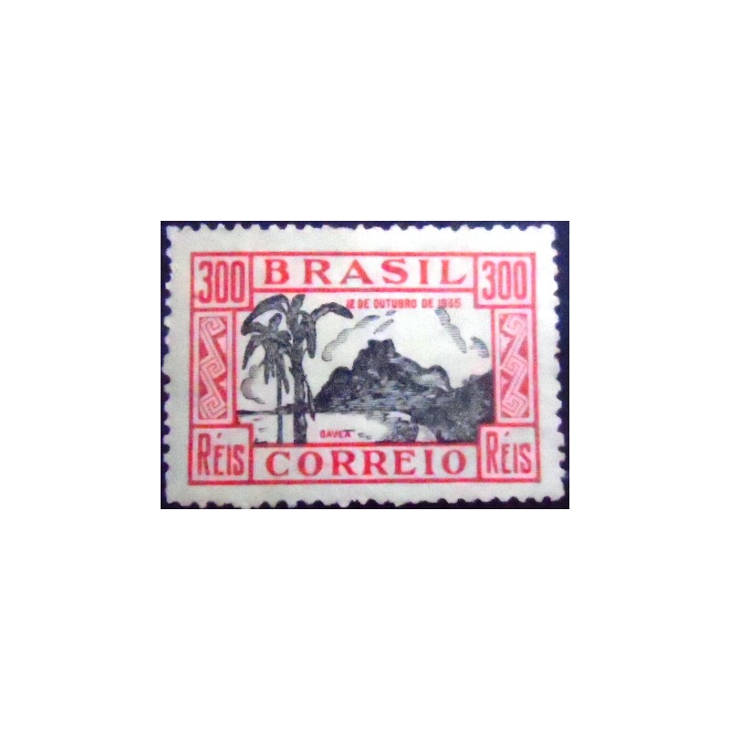 Selo postal do Brasil de 1935 Dia das Crianças vermelho