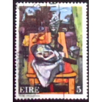 imagem do selo postal da Irlanda de 1974 Kitchen Table anunciado