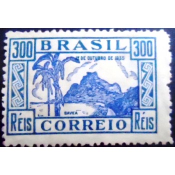 Selo postal do Brasil de 1935 Dia das Crianças N verde