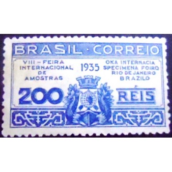Selo do Brasil de 1935 Feira Internacional de Amostras 200 N