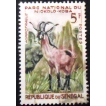 Imagem do selo postal do Senegal de 1960 Roan Antelope anunciado