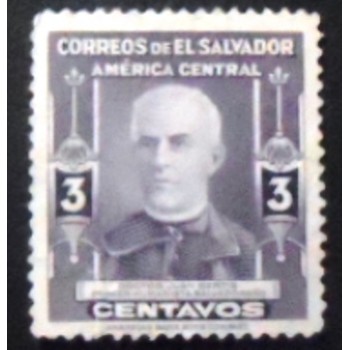 Imagem do selo postal de El Salvador de 1947 Juan Bertis N