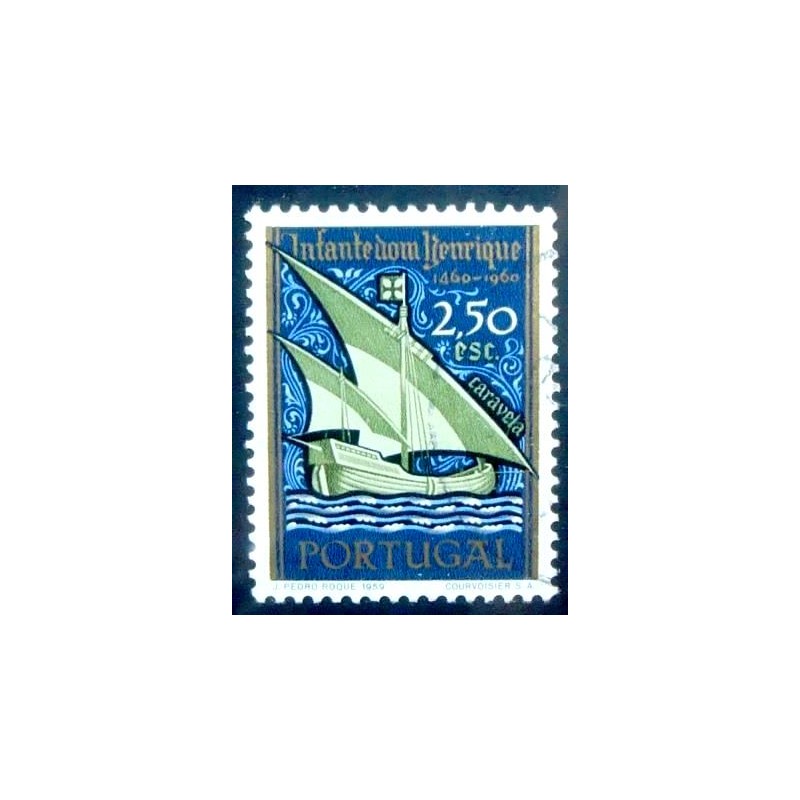 Imagem similar à do selo postal de Portugal de 1960 Caravel