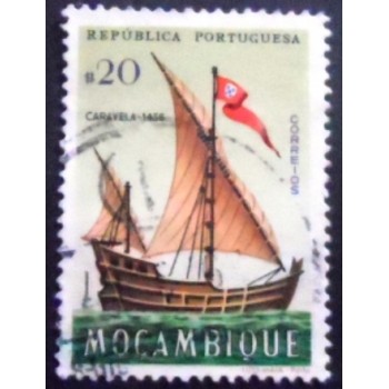 Imagem similar à do selo postal da Moçambique de 1963 Caravelle 1436 anunciado