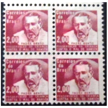 imagem da quadra de selos do Brasil de 1964 Padre Bento H10 N