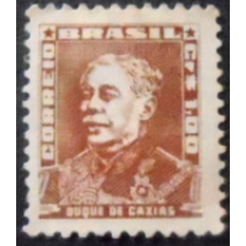 Imagem do selo postal do Brasil de 1954 Duque de Caxias 1 N anunciado