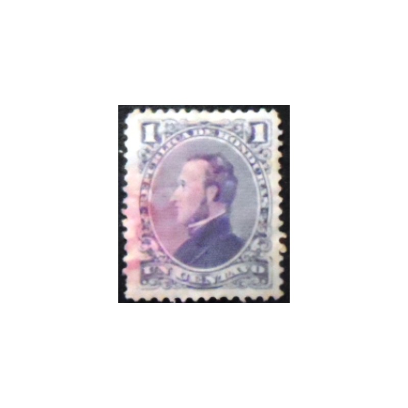 Imagem do selo postal de Honduras de 1878 General José Francisco Morazán Quezada