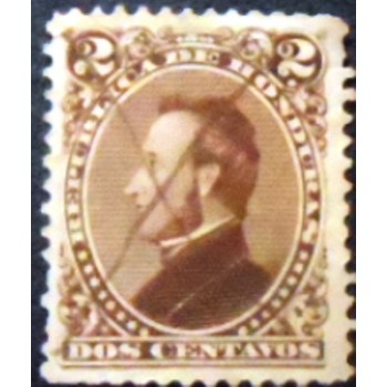 Imagem do selo postal de Honduras de 1878 General José Francisco Morazán Quezada 2 U