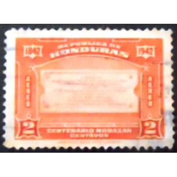 Imagem do selo postal de Honduras de 1942 Francisco Morazán