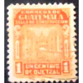 Imagem do selo postal da Guatemala de 1945 Ministry of Transport  anunciado