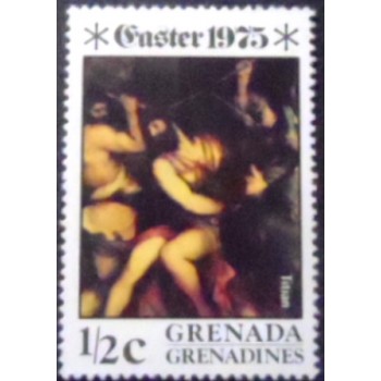 Imagem do selo postal de Granada-Grenadines de 1975 The Crowning  with Thorns anunciado