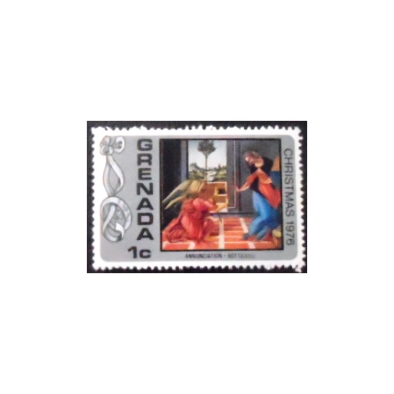 Imagem do selo postal de Granada de 1976 Annunciation anunciado