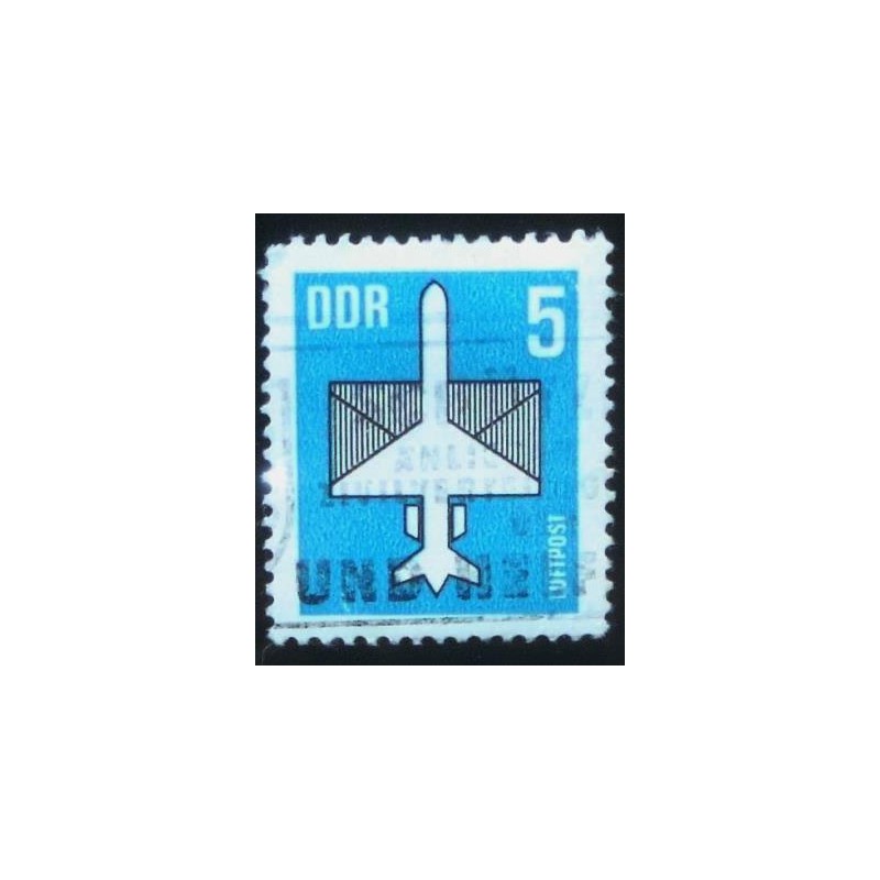 Imagem do selo postal Alemanha de 1983 Aeroplane and Envelope 5 anunciado