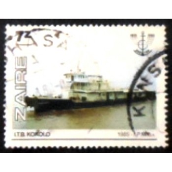 Imagem do selo postal do Zaire de 1985 I. T. B. Kokolo anunciado