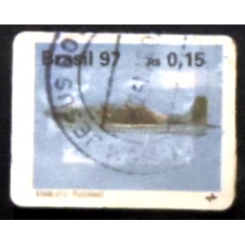 Imagem similar à do selo postal do Brasil de 1997 - EMB 312 Super Tucano U anunciado