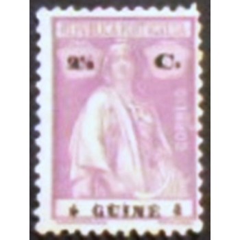 Imagem do selo postal da Guiné de 1921 Ceres 2½ N anunciado
