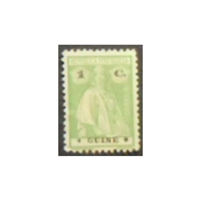 Imagem do selo postal da Guiné de 1922 Ceres 1 anunciado