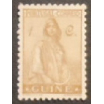 Imagem do selo postal da Guiné Portuguesa de 1933 Ceres 1 anunciado