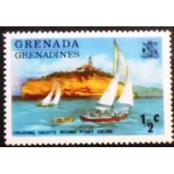 Imagem do selo postal de Grenada Grenadines de 1975 Cruising yachts M anunciado