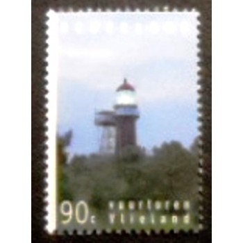 Imagem do selo postal da Holanda de 1994 Vlieland Lighthouse M anunciado