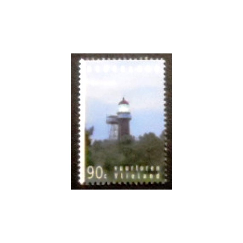Imagem do selo postal da Holanda de 1994 Vlieland Lighthouse M anunciado