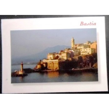 Imagem do cartão postal da França de 2009 Bastia Corse anunciado