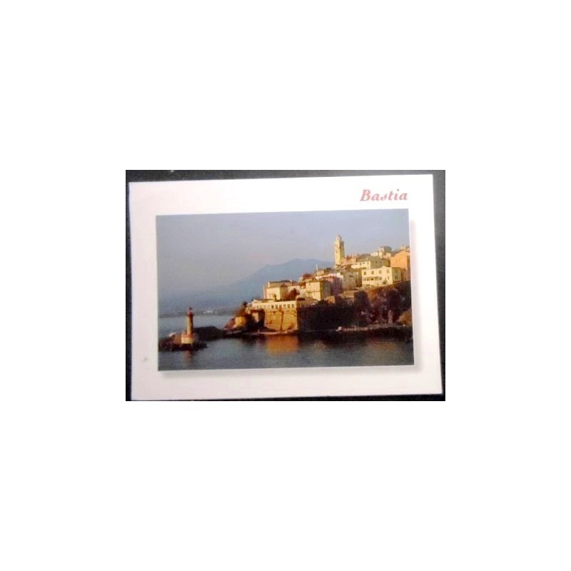 Imagem do cartão postal da França de 2009 Bastia Corse anunciado