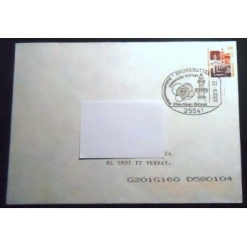 Imagem do envelope da Alemanha de 2001 Brunsbüttel  anunciado