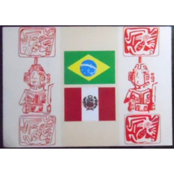 Imagem do cartão postal do Brasil de 1981 João Baptista no Peru anunciado
