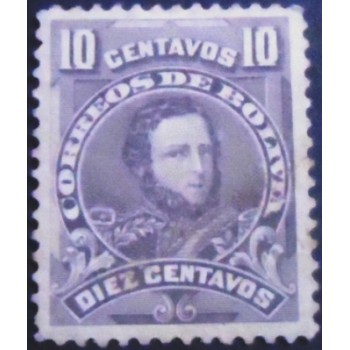 Selo postal da Bolívia de 1913 Jose Ballivian