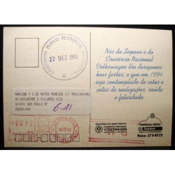 Imagem do Cartão postal do Brasil de 1993 SOPAVE anunciado detalhe