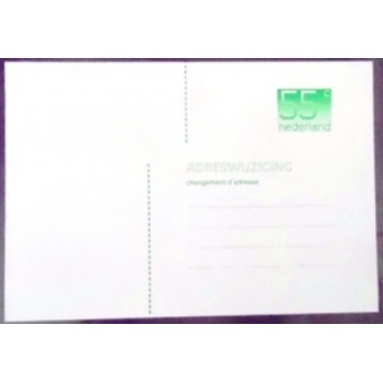 Imagem do Cartão postal da Holanda de 1986 55c green anunciado