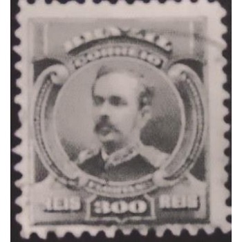 Imagem similar à do selo postal do Brasil de 1906 - Floriano Peixoto U anunciado